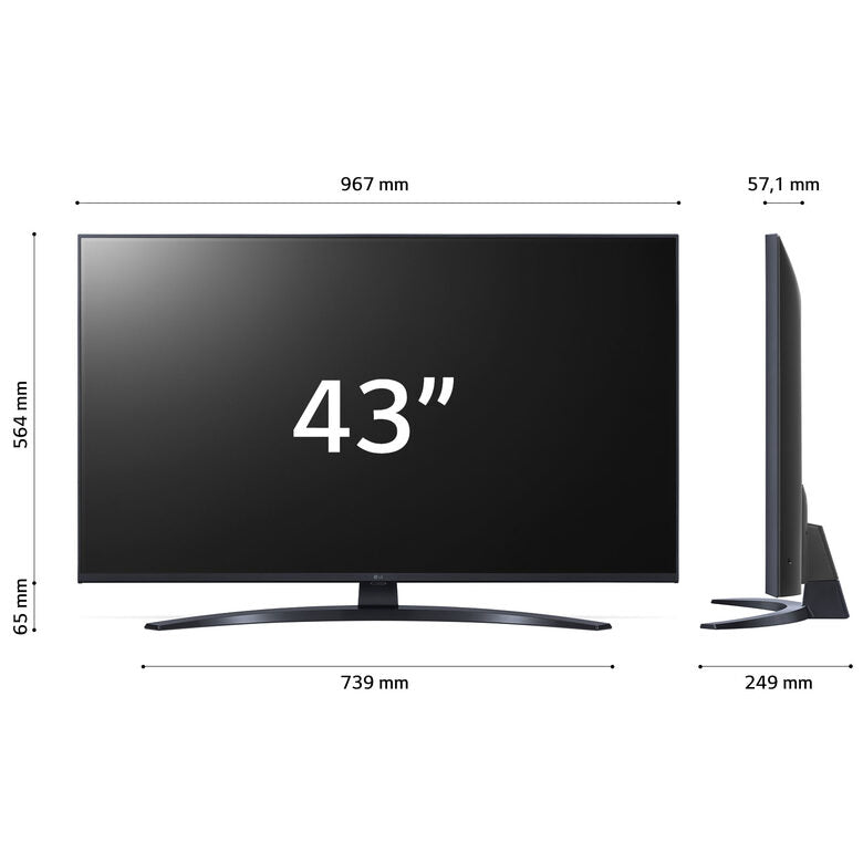 LG UHD 43'' Serie UR81 43UR81006LJ, TV 4K, 3 HDMI, SMART TV 2023LG UHD 43'' Serie UR81 43UR81006LJ, TV 4K, 3 HDMI, SMART TV