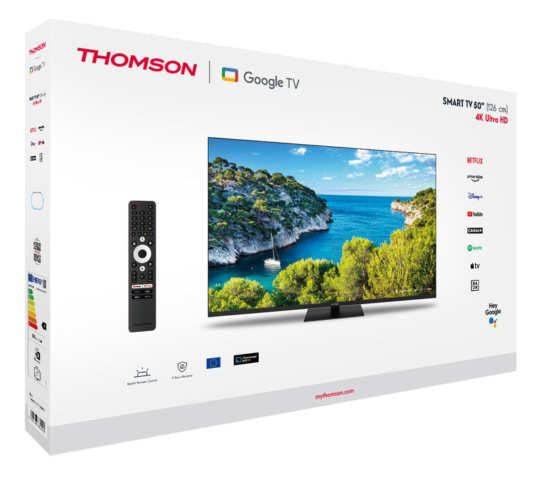 Thomson 43UG5C14 Televisione Smart TV 43 Pollici Led 4K Uhd Google TV TV Nero