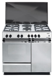 CUCINA 86X50 DE LONGHI SEX8542N EDM 4FUOCHI+2 FORNO ELETTRICO COPERCHIO INOX