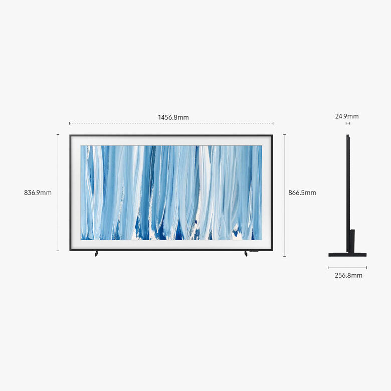 Samsung The Frame Pro AI TV 65" QE65LS03HWUXZT 4K, Processore NQ4 AI Gen3, 4K AI Upscaling, Art Mode, Glare Free, Neo Quantum HDR, Dolby Atmos & OTS, Modern Frame Design, Vision AI Smart TV,