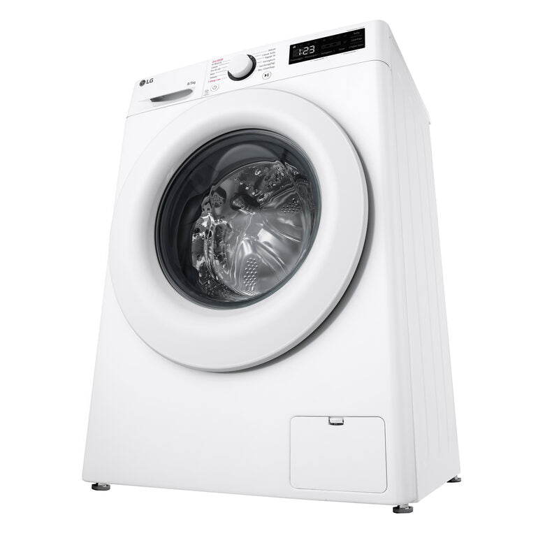 LG D2R3S08NSWW Lavasciuga slim 8/5kg AI DD, Classe E, 1200 giri, AI Wash, Vapore