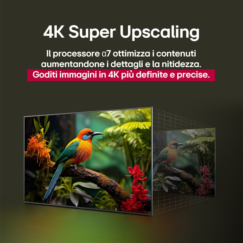 LG NanoCell AI 50NANO81A6A TV Serie NANO81 50'' 4K, α7 Gen8, HDR10, 20W, 3 HDMI con Game Optimizer, Smart TV WebOS 25