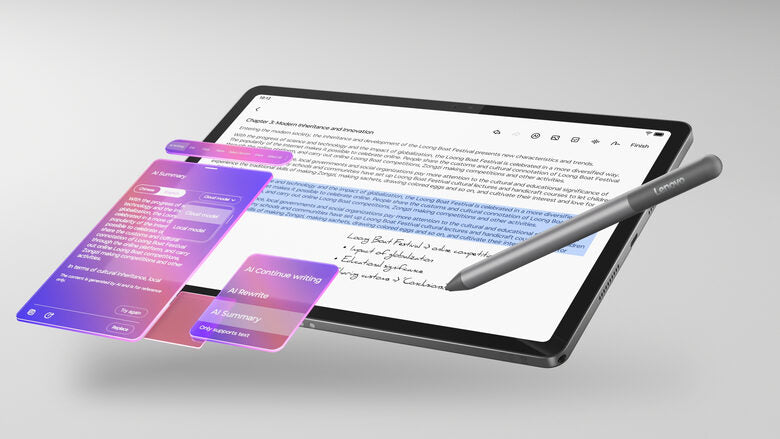 Lenovo Idea Tab - Display 11" 2.5K (2560x1600) IPS 500nits 90Hz - CPU MediaTek Dimensity 6300 - RAM 6GB - Memoria 128GB UFS - Grafica ARM Mali G57 MC2 - Connettività WiFi + 5G Slot Nano-SIM & MicroSD - Android 15 - Tab Pen Inclusi