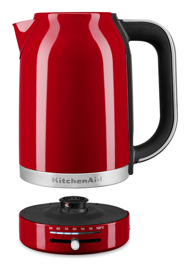 KitchenAid 5KEK1701EER bollitore elettrico 1,7 L 2400 W Nero, Rosso, Acciaio inox