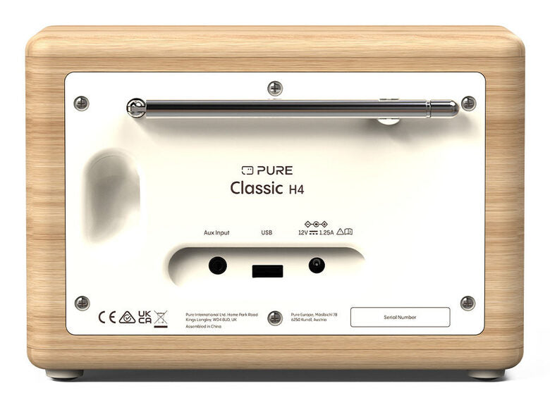 Pure Radio Classic H4 Cotton White/Oak EU/UK