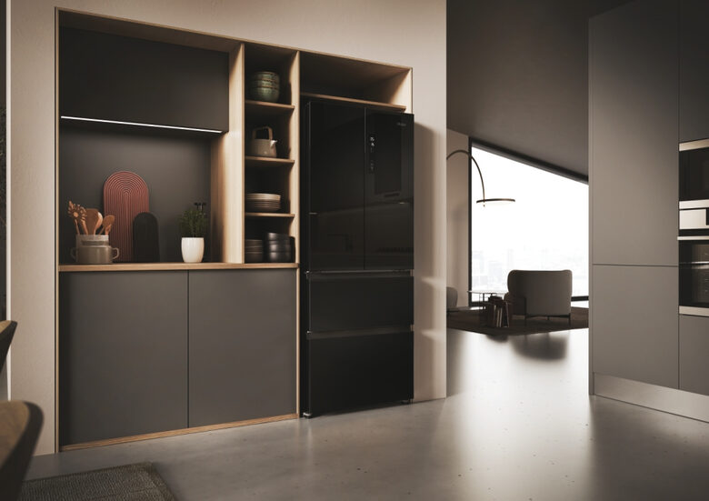 Haier HFR3718ENGB FD 70 Series 3 Frigorifero Side By Side A Libera Installazione, No Frost, Fresher Tech®, Classe E, Nero