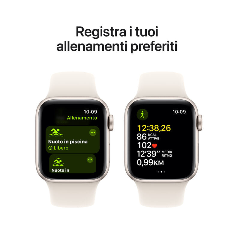 Apple Watch SE GPS + Cellular 40mm Cassa Alluminio Galassia con Galassia Sport Band - M/L