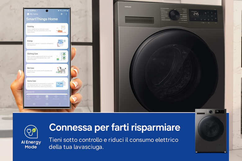 Samsung Lavasciuga ‎ Crystal Clean ‎9Kg + ‎6Kg WD90HG5U34BXET