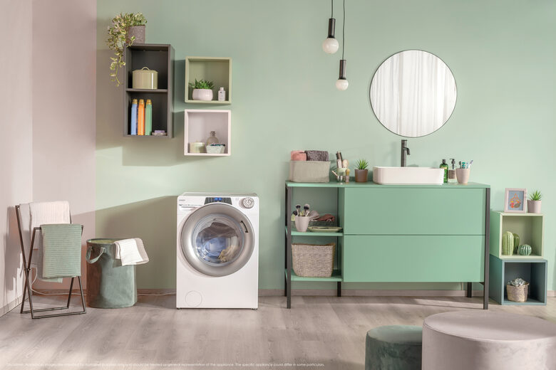 Candy 496BWMR9/1-S RapidÓ Pro RP Lavatrice Caricamento Frontale 9 Kg, 1400 Giri, Tecnologia Quick&Clean, Speed-Drive Inverter, Easy Iron Plus, Classe A, Bianco