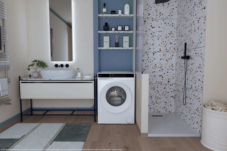 Candy EY 27S7-S Easy Lavatrice Slim A Libera Installazione 7 Kg, 1200 Giri, Inverter, Fresh Vapor, Classe A, Bianco