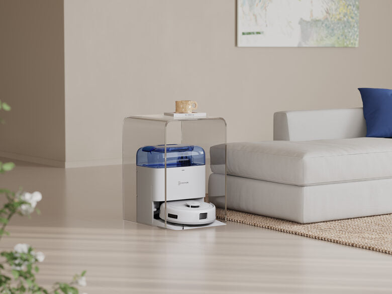 Ecovacs Deebot MINI Blue Senza sacchetto Blu, Bianco