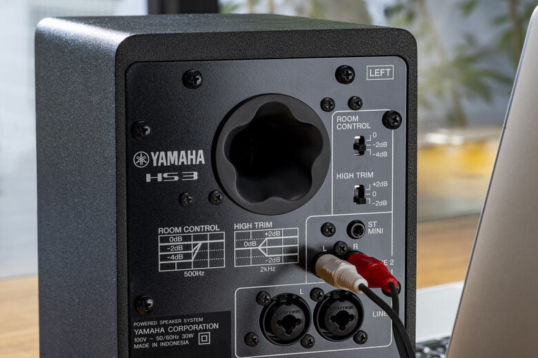 Yamaha HS3 Black Coppia Casse Amplificate RCA Jack XLR 52W 2vie T1,9 W9 BassReflex