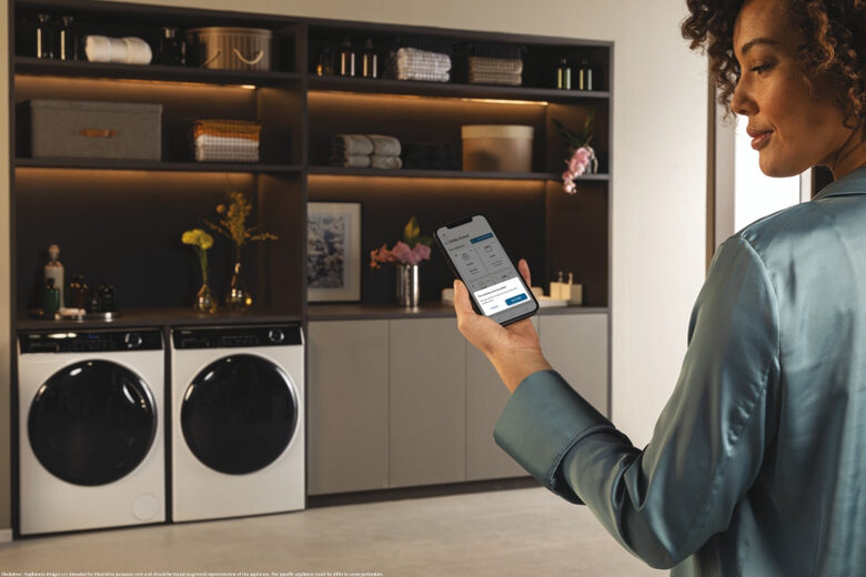 Haier HW90-B14959NEUIT I-pro Series 5 Lavatrice A Libera Installazione 9 Kg, 1400 Giri, Classe A, Bianco, Direct Motion, Refresh, Wi-fi