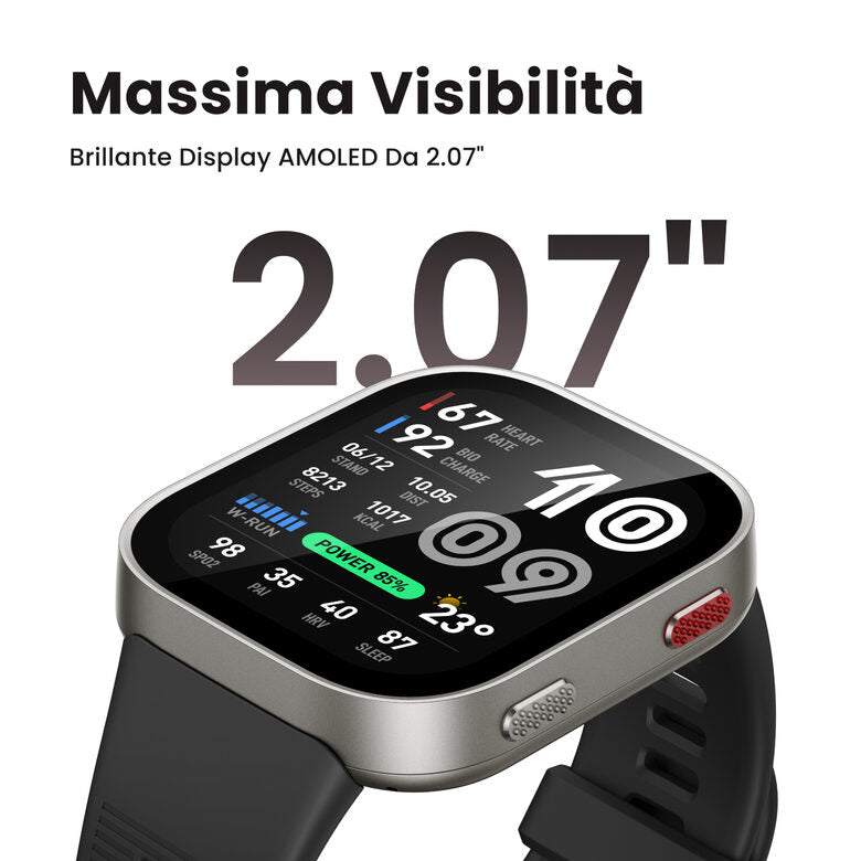 Amazfit Bip Max 5,26 cm (2.07") AMOLED Digitale 432 x 514 Pixel Touch screen Blu GPS (satellitare)