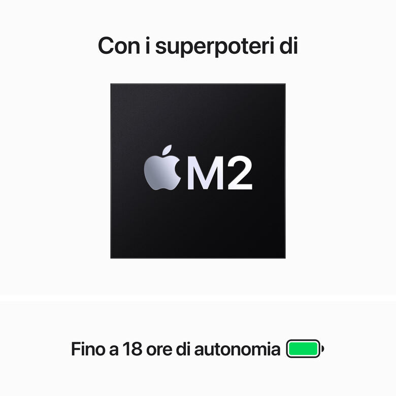 Apple MacBook Air 15" M2 8-core CPU 10-core GPU 512GB Argento