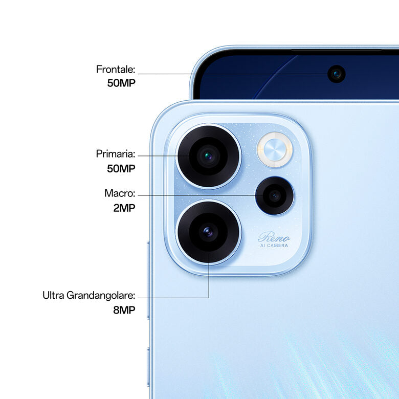 OPPO Reno15 FS Smartphone 5G Aurora Blue Box
