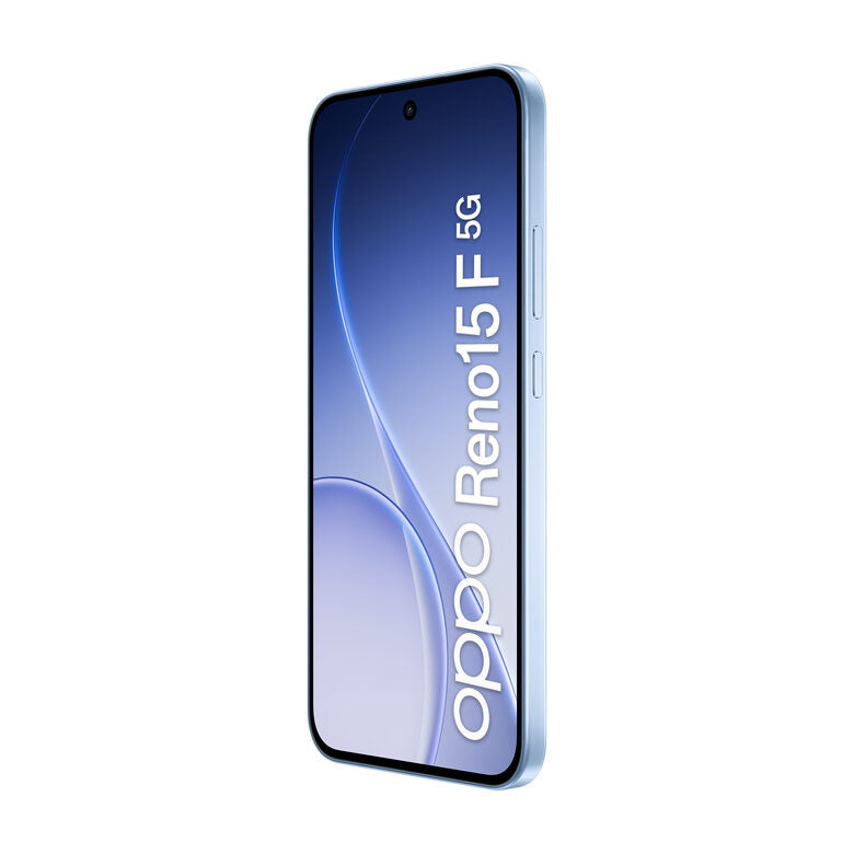 OPPO Reno15 F 5G AI Smartphone, Tripla fotocamera 50+8+2MP, Selfie 50MP, Display 6.57” 120HZ AMOLED FHD+, 6500mAh, RAM 8GB(Esp2GB/4GB/8GB)+ROM 256GB [Versione Italia], Aurora Blue