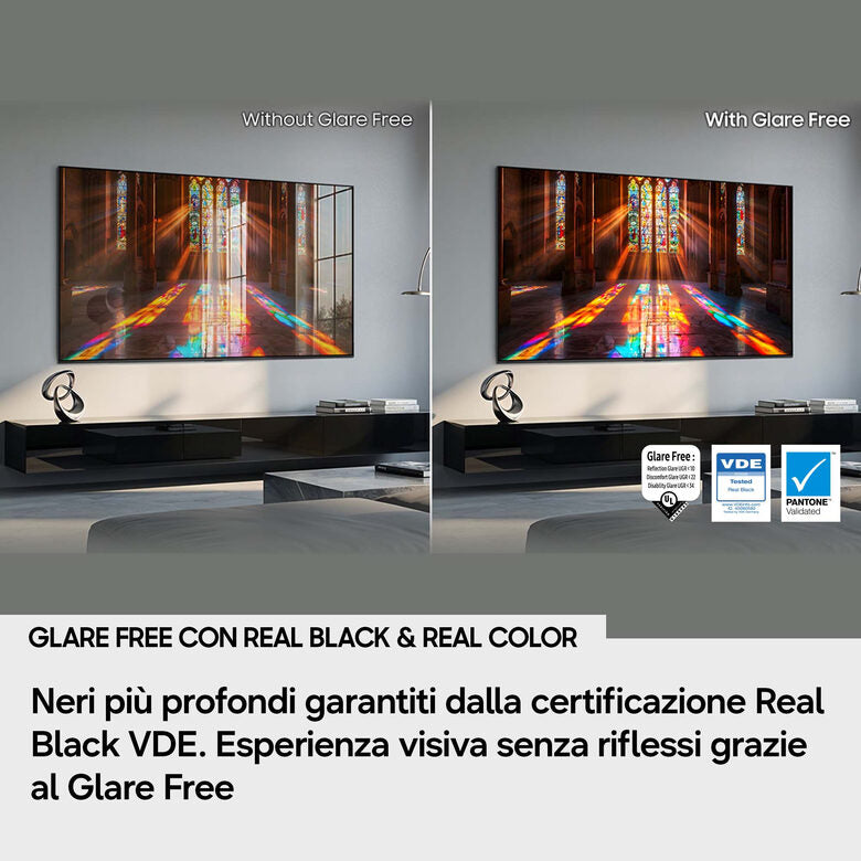 Samsung OLED AI TV 83" QE83S90HAEXZT 4K, Processore NQ4 AI Gen3, 4K AI Upscaling Pro, Glare Free, OLED HDR+, Motion Xcelerator 165Hz, Dolby Atmos & OTS Lite, Laser Slim Design, Vision AI Sma
