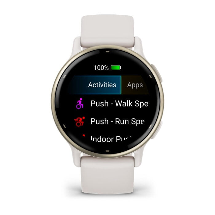 Garmin Vivoactive 5 3,05 cm (1.2") AMOLED 42 mm Digitale 390 x 390 Pixel Touch screen Bianco Wi-Fi GPS (satellitare)