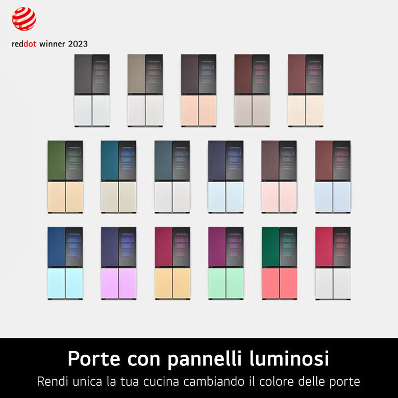 LG InstaView MoodUP GMV960NNME Frigo multidoor , Classe E, 617L , Colore personalizzabile