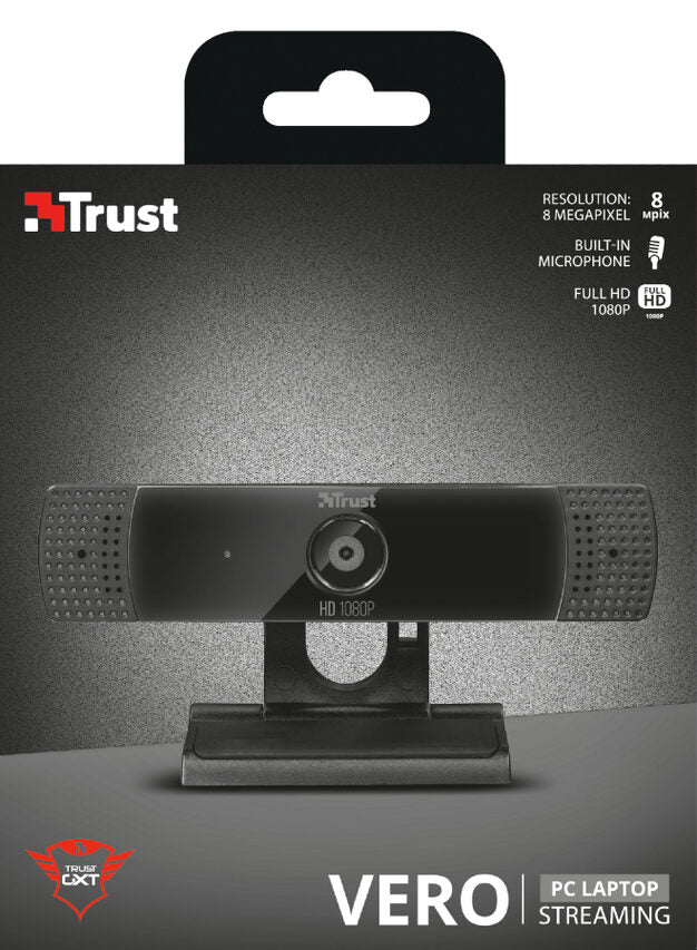 Trust GXT 1160 webcam 8 MP 1920 x 1080 Pixel USB 2.0 Nero