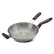 Lagostina Linea Rossa Wok acciaio Ø cm 28