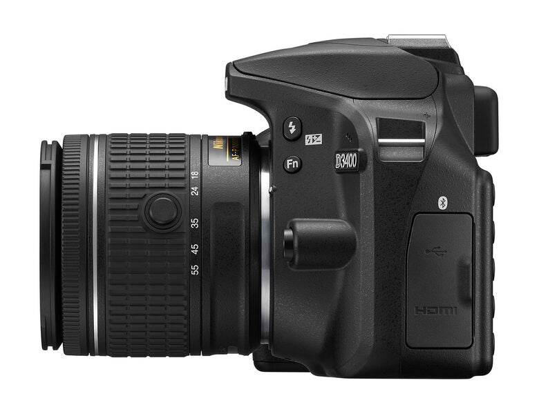 Nikon D3400 DX + 18-55mm Kit fotocamere SLR 24,2 MP CMOS 6000 x 4000 Pixel Nero