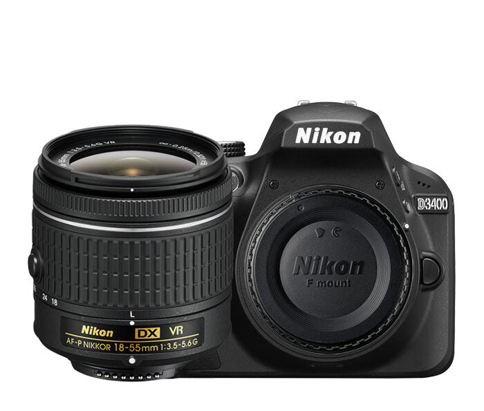 Nikon D3400 DX + 18-55mm Kit fotocamere SLR 24,2 MP CMOS 6000 x 4000 Pixel Nero