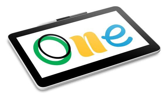 Wacom One 12 tavoletta grafica Bianco 2540 lpi (linee per pollice) 257 x 145 mm USB