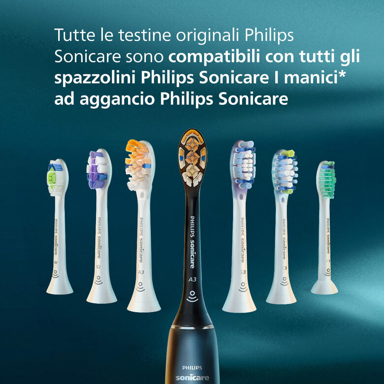 Philips Sonicare HX6062/87 2x Testinebianche per spazzolino sonico