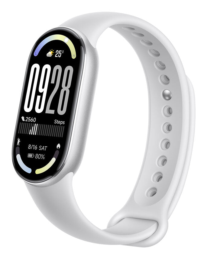 Xiaomi Band 10 AMOLED Braccialetto per rilevamento di attività 4,37 cm (1.72") Argento