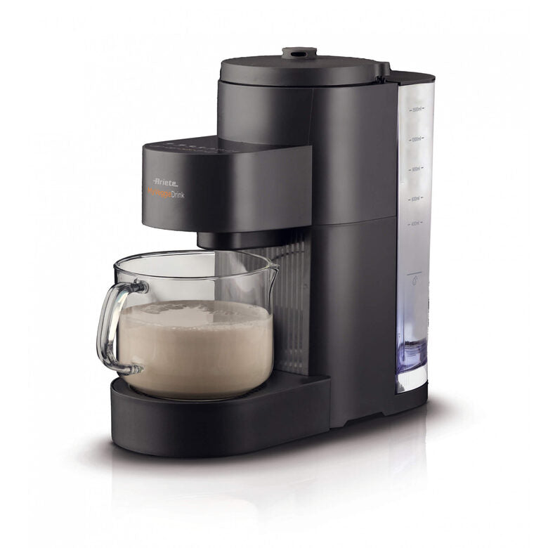 Ariete 650 My Veggie Drink, Macchina per bevande vegetali, Capacità 0,4L - 1,5L, 1200W, 6 programmi, 15 min di preparazione, Nero