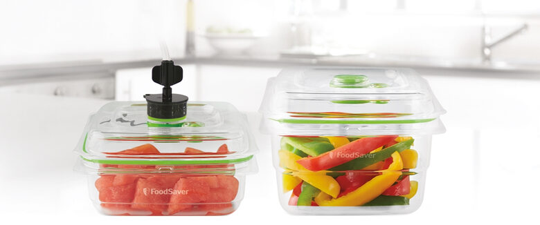 FoodSaver FFC015X-01 recipiente per cibo Rettangolare Scatola 1,2 L Trasparente 2 pz
