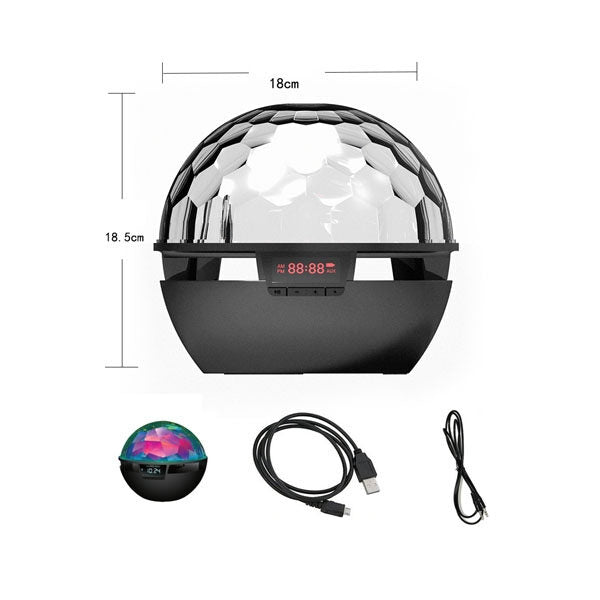 New Majestic BT-285 Faro da discoteca Nero 3 W