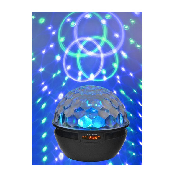 New Majestic BT-285 Faro da discoteca Nero 3 W