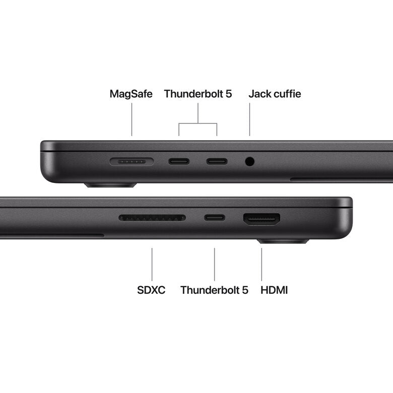 Apple MacBook Pro 16" M5 Pro chip 18‑core CPU 20‑core GPU, 24GB, 1TB SSD - Nero siderale