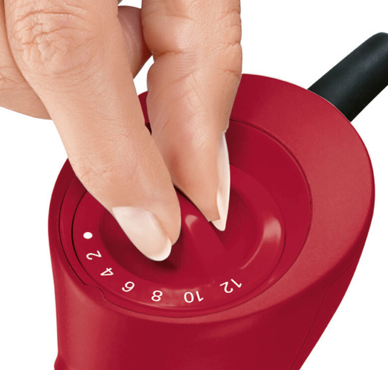 Bosch MSM67120R frullatore Frullatore ad immersione 750 W Rosso, Stainless steel