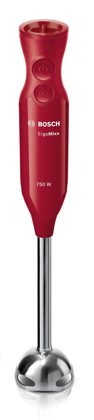 Bosch MSM67120R frullatore Frullatore ad immersione 750 W Rosso, Stainless steel