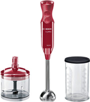 Bosch MSM67120R frullatore Frullatore ad immersione 750 W Rosso, Stainless steel