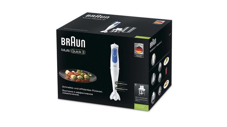 Braun MQ 3020 0,35 L Frullatore da tavolo 700 W Blu, Bianco