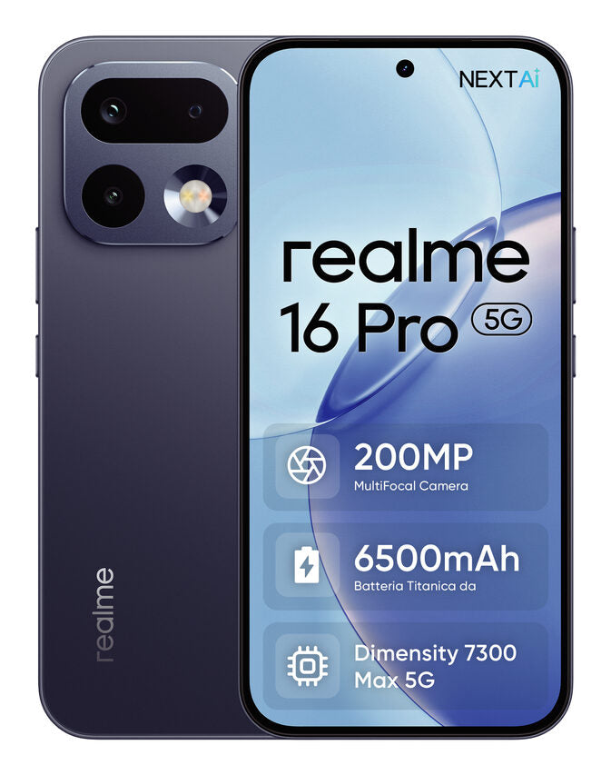 realme 16 PRO 17,3 cm (6.8") Doppia SIM 5G 8 GB 256 GB 6500 mAh Grigio