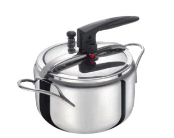 Bialetti Y0DVPP0227 pentola a pressione per piano cottura 7 L Nero, Acciaio inossidabile