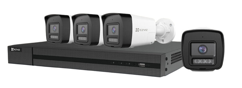 Ezviz KIT VIDEOSORVEGLIANZA CS-BW3844 SMART HOME SECURITY - 1 NVR X5S 8CH + 4 TELECAMERE H3C 2K 6941545636078