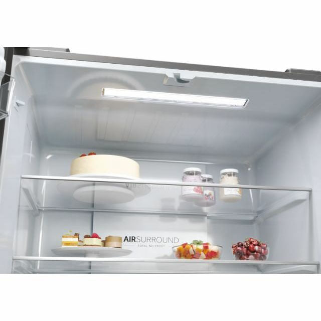 Haier HCR3818ENMM Cube 83 Serie 3 Frigorifero Side By Side Libera Installazione 467 L E Platino Stainless steel