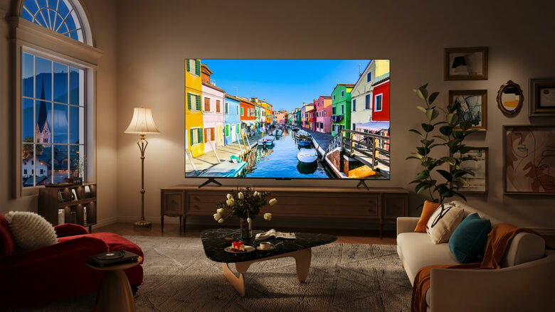 TCL 85C655 Televisione Smart TV 85 Pollici Qled 4K Serie C6 Dolby Vision Atmos Google TV Audio Onkyo