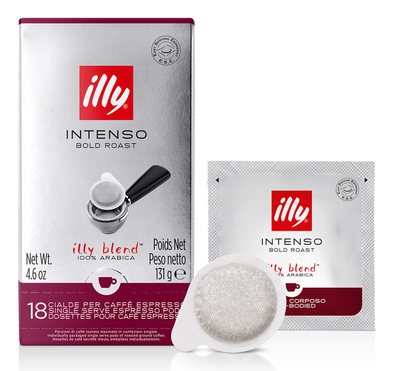 Illy 18 Caffè in Cialde Monodose E.S.E. Tostato INTENSO