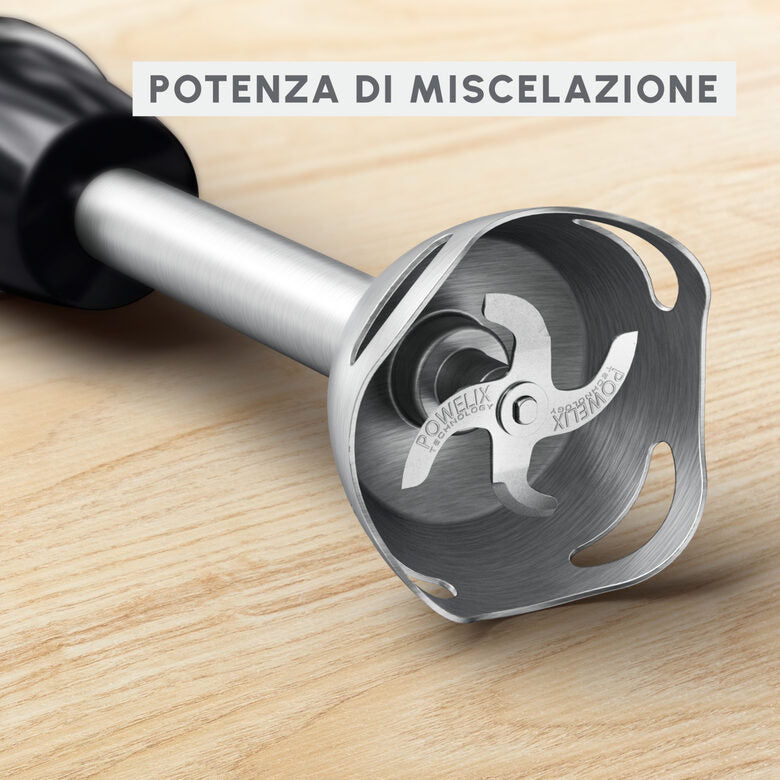 Frullatore a immersione Moulinex DD6738 potenza 1000W con bicchiere tritatutto e frusta