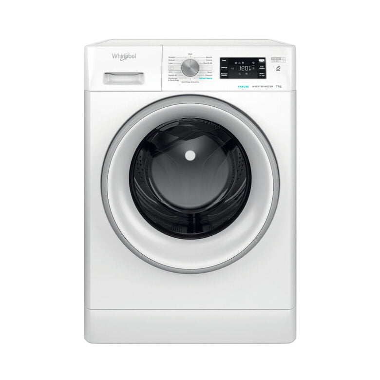 Whirlpool FFB 7469 SV IT Lavatrice A Libera Installazione 7 Kg, 1400 Giri, Motore Inverter, Refresh Vapore, Freshcare+, Tecnologia 6° Senso, Classe A, Bianco