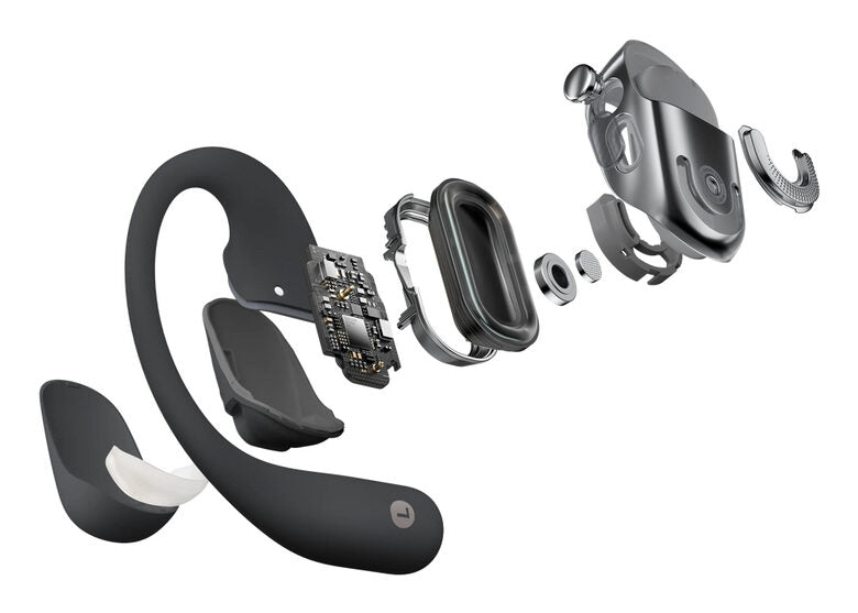 SHOKZ OpenFit 2 Auricolare Wireless A clip, A orecchio aperto Chiamate/Musica/Sport/Tutti i giorni Nero