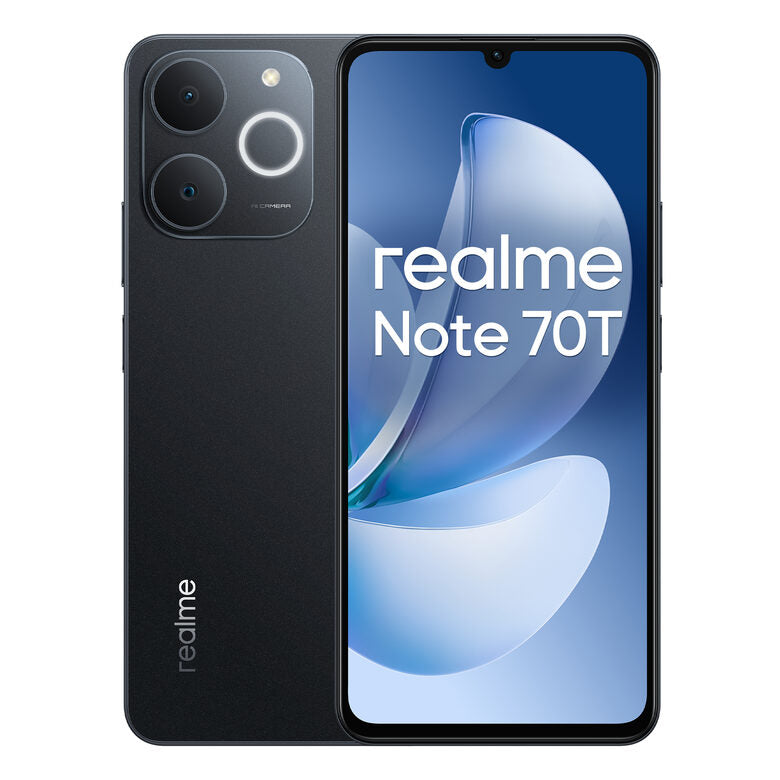 realme Note 70T smartphone 17,1 cm (6.74") Doppia SIM Android 15 4G USB tipo-C 4 GB 256 GB 6000 mAh Nero